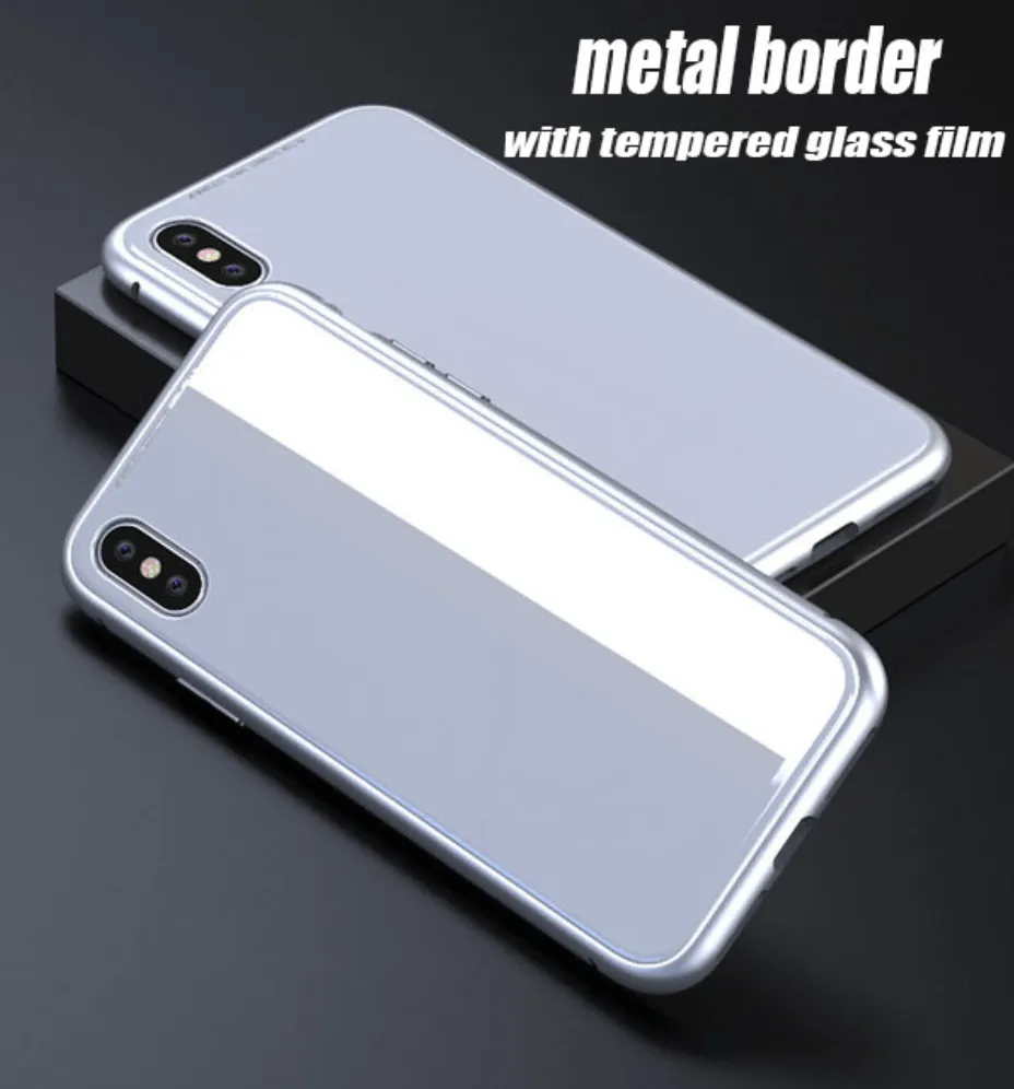 iPhone Magnetic Adsorption Case With Tempered Glass