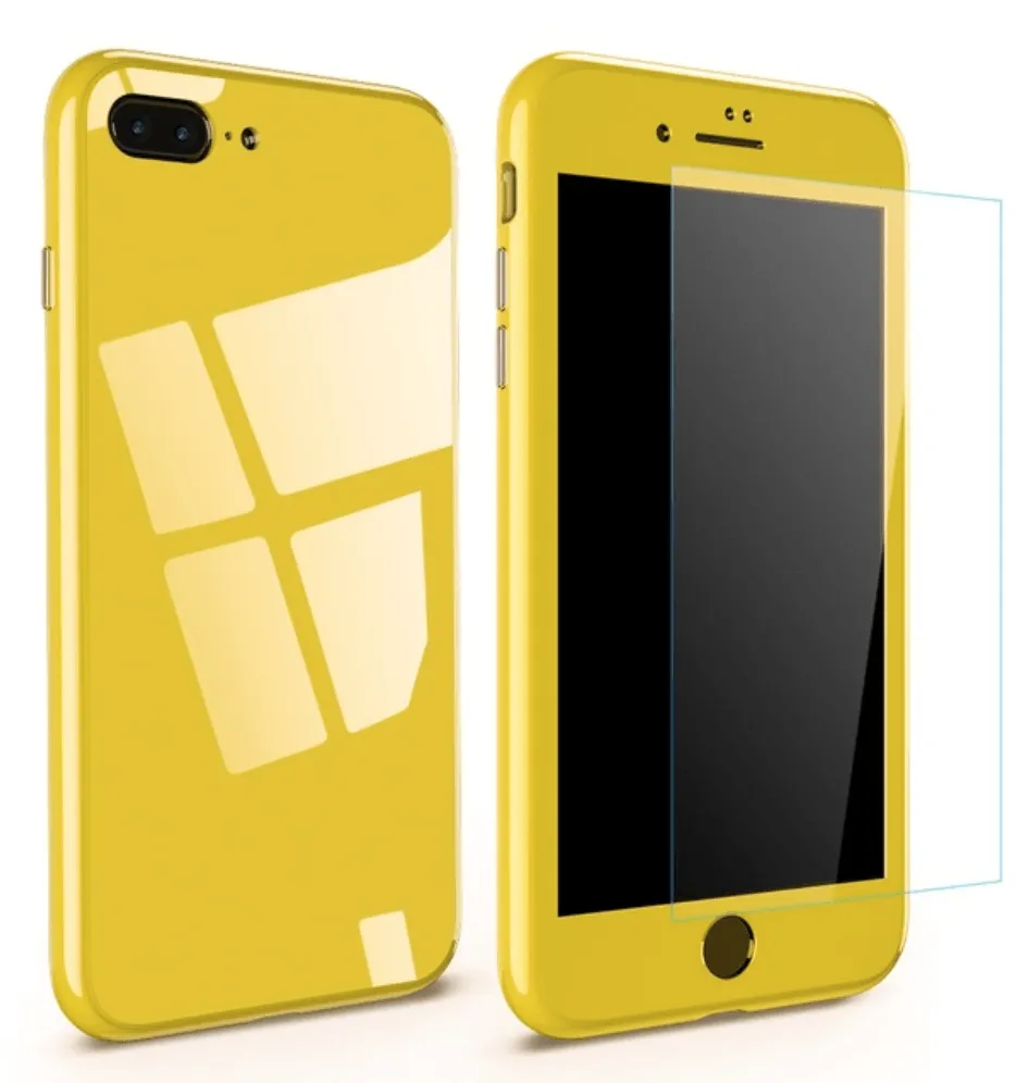 iPhone Magnetic Adsorption Case With Tempered Glass