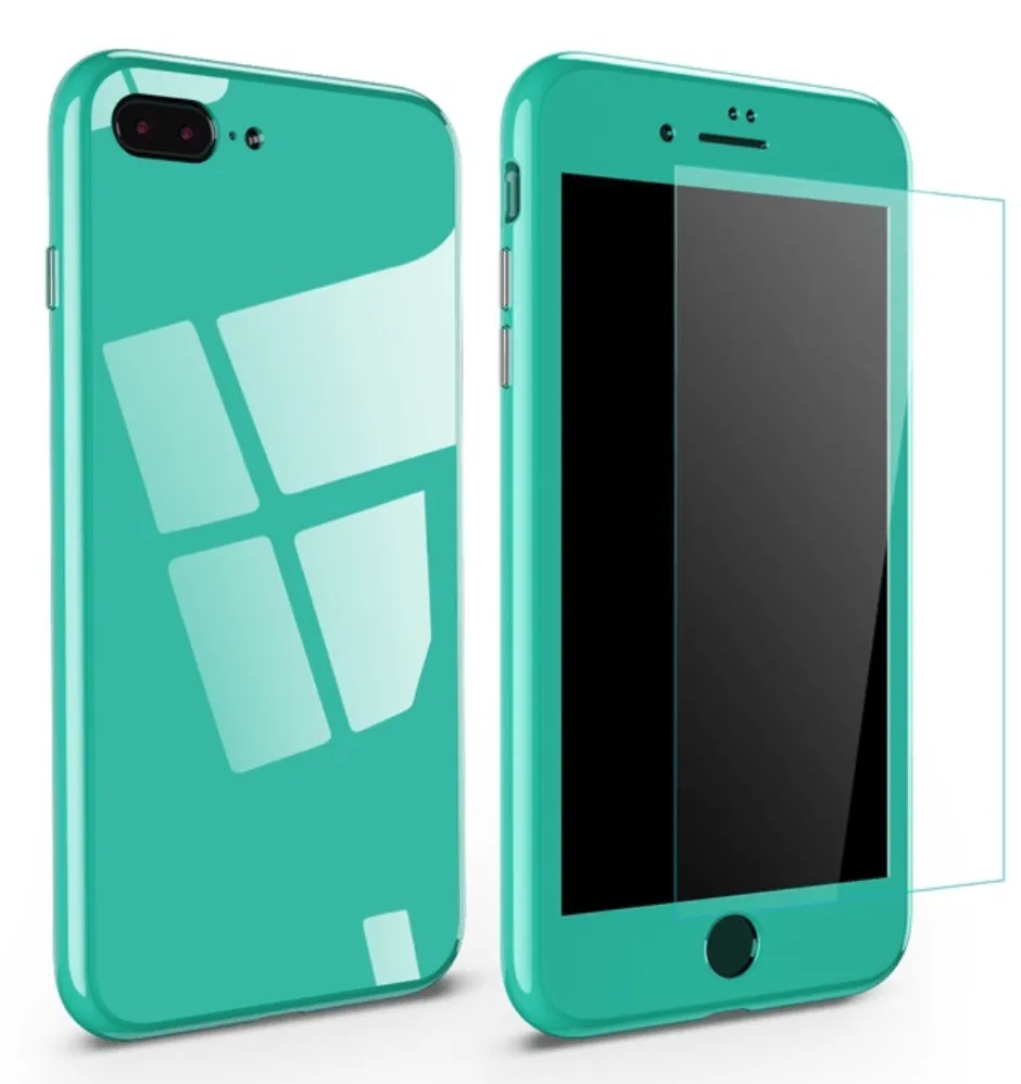 iPhone Magnetic Adsorption Case With Tempered Glass