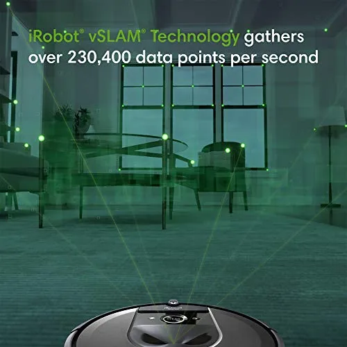 iRobot Roomba i7  (7550) Robot Vacuum with Automatic Dirt Disposal-Empties Itself, Wi-Fi Connected, Smart Mapping, Works with Alexa, Ideal for Pet Hair, Carpets, Hard Floors, Black