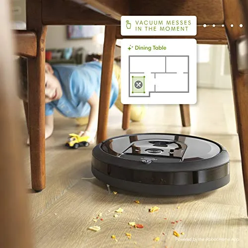 iRobot Roomba i7  (7550) Robot Vacuum with Automatic Dirt Disposal-Empties Itself, Wi-Fi Connected, Smart Mapping, Works with Alexa, Ideal for Pet Hair, Carpets, Hard Floors, Black