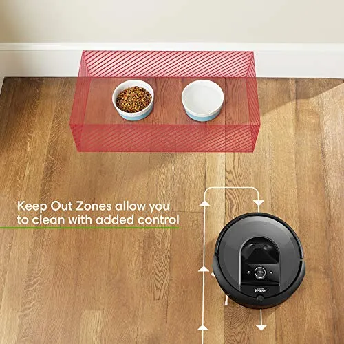 iRobot Roomba i7  (7550) Robot Vacuum with Automatic Dirt Disposal-Empties Itself, Wi-Fi Connected, Smart Mapping, Works with Alexa, Ideal for Pet Hair, Carpets, Hard Floors, Black