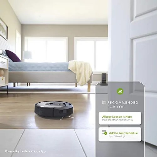 iRobot Roomba i7  (7550) Robot Vacuum with Automatic Dirt Disposal-Empties Itself, Wi-Fi Connected, Smart Mapping, Works with Alexa, Ideal for Pet Hair, Carpets, Hard Floors, Black