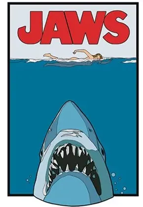 Jaws - Enamel Pin - Poster