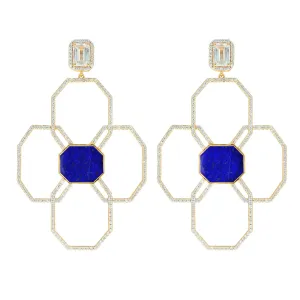 Juno Flora Earring - Lapis