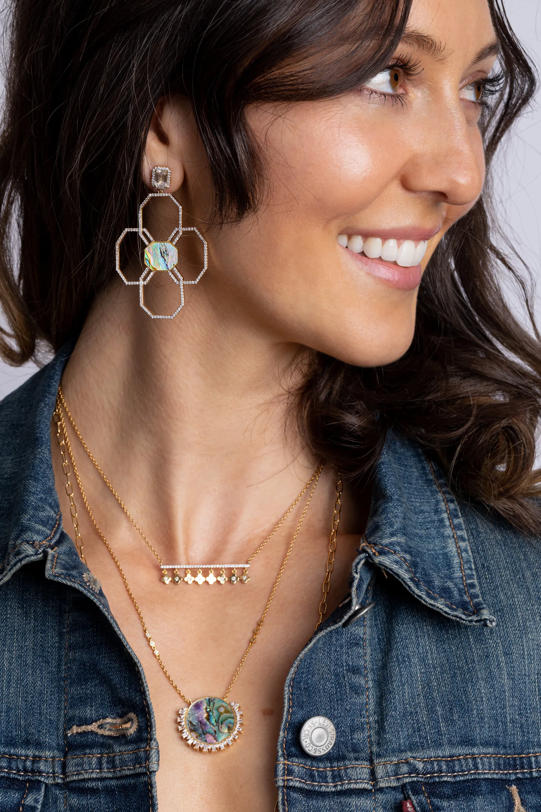 Juno Flora Earring - Lapis