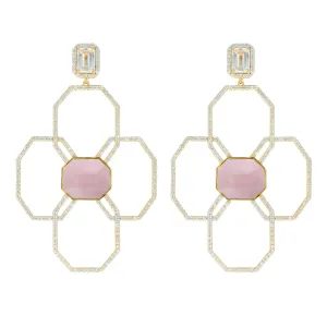 Juno Flora Earring - Pink Opal