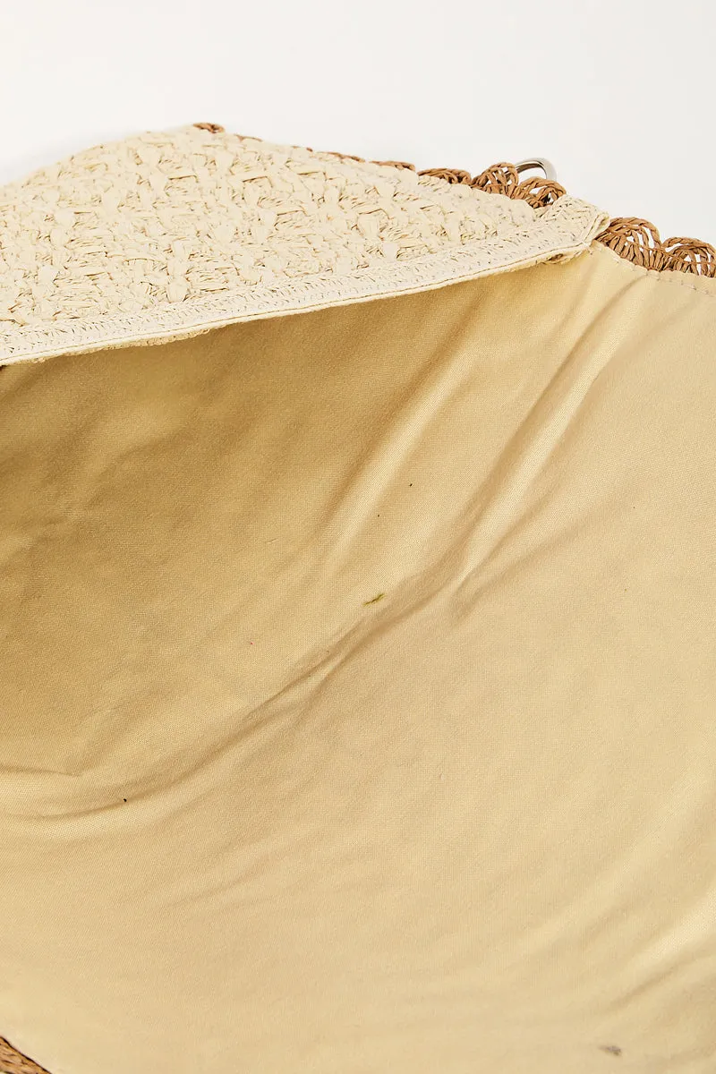 Karina Straw Clutch Purse
