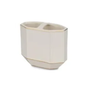 Kassatex St Honore Tooth Brush Holder - White