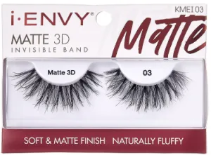Kiss  Envy Matte 3D Invisible Band Eyelashes- KMEI03
