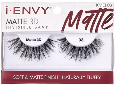 Kiss  Envy Matte 3D Invisible Band Eyelashes- KMEI03