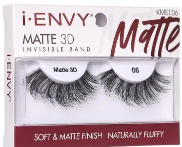 Kiss  Envy Matte 3D Invisible Band Eyelashes- KMEI06