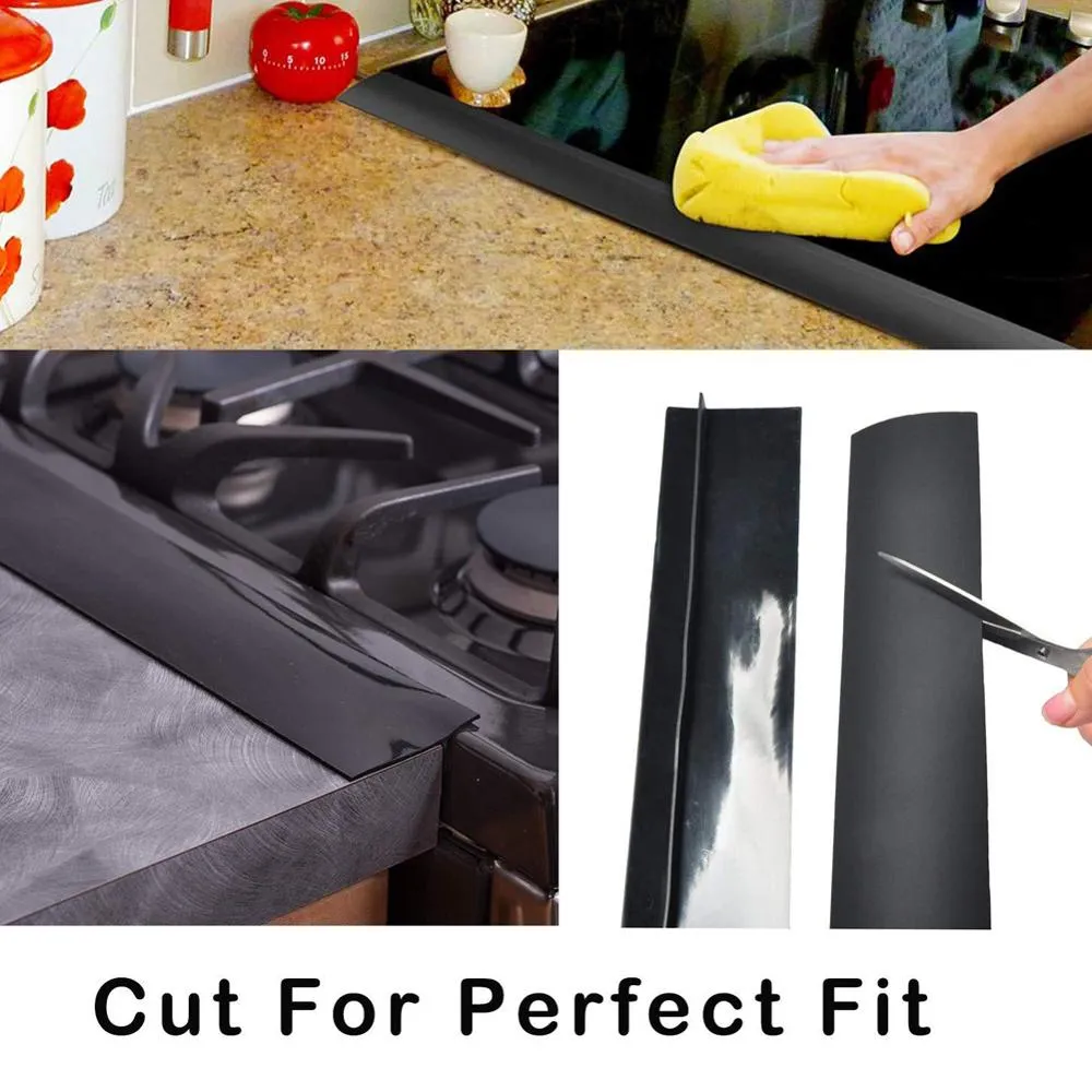 Kitchen Silicone Stove Counter Gap Cover Heat Resistant Oil Dust Water Seal