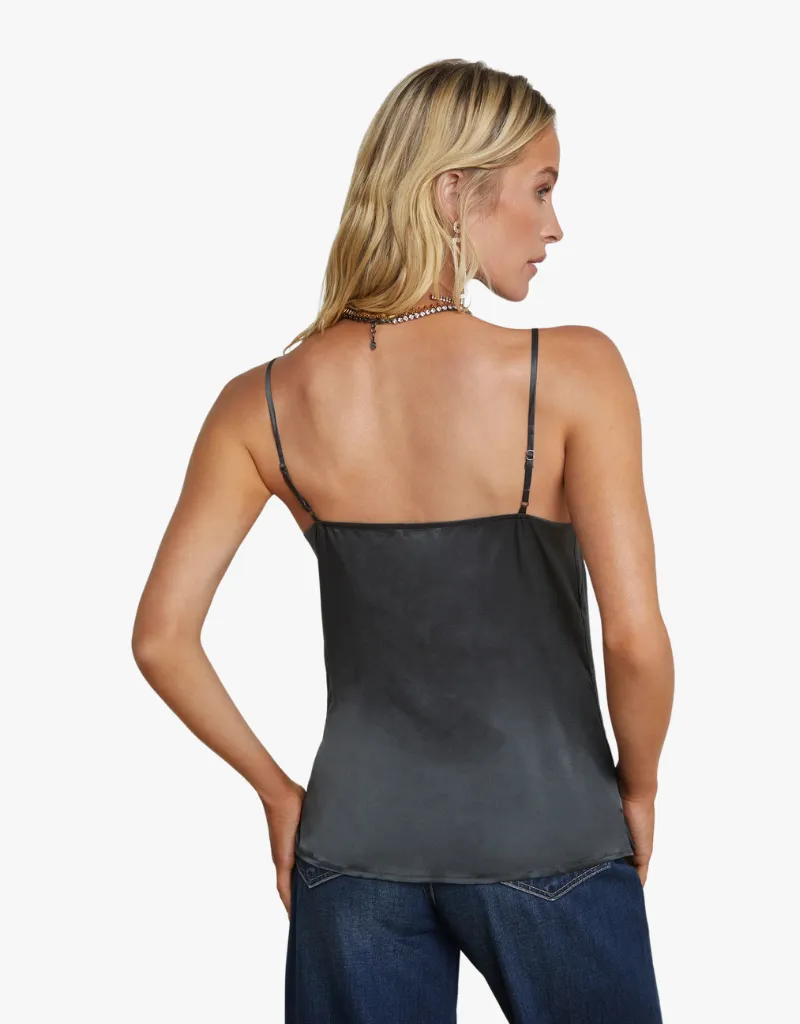 L'agence Gabriella Silk Camisole in Dark Shadow