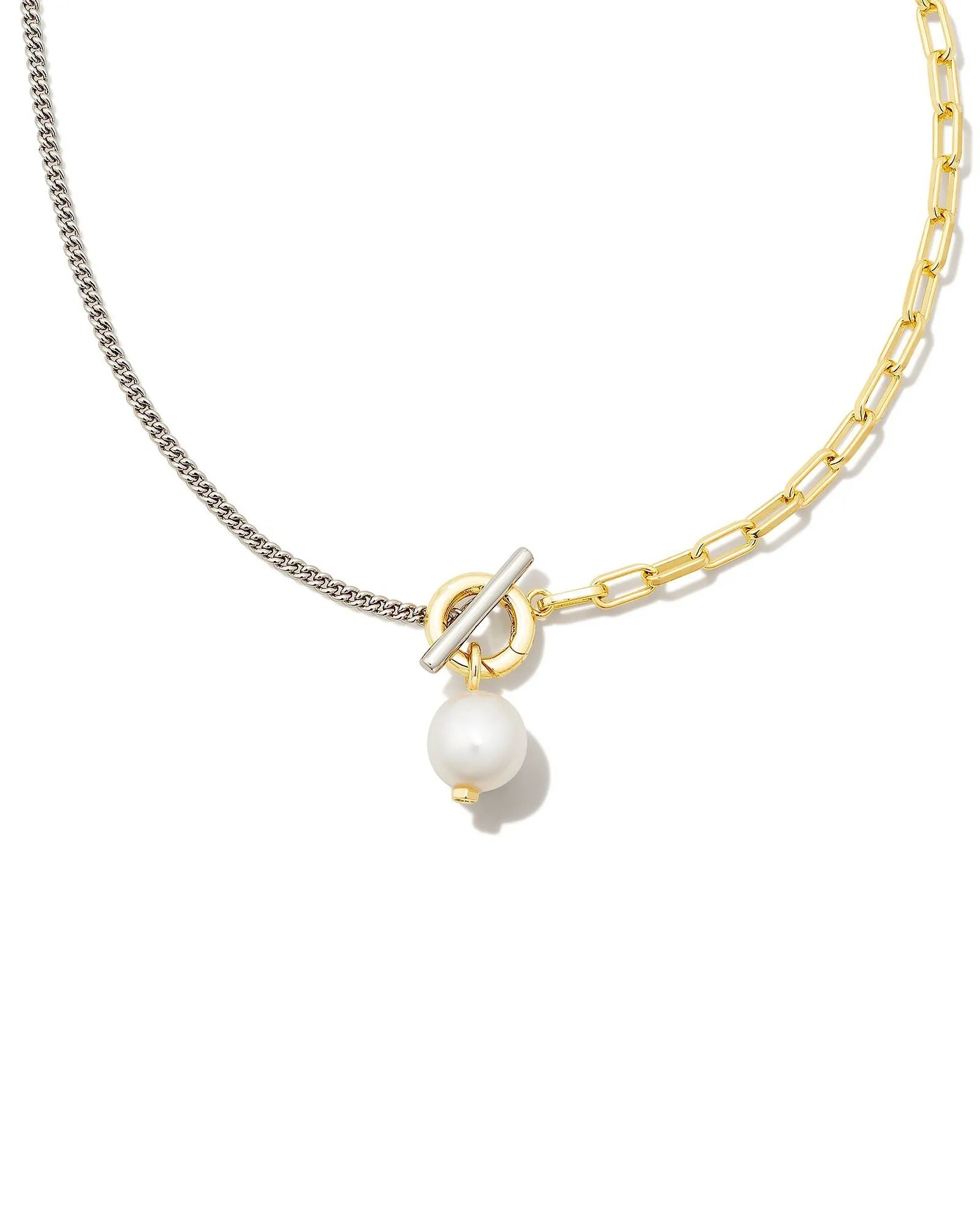 Leighton Gold Convertible Pearl Chain Necklace