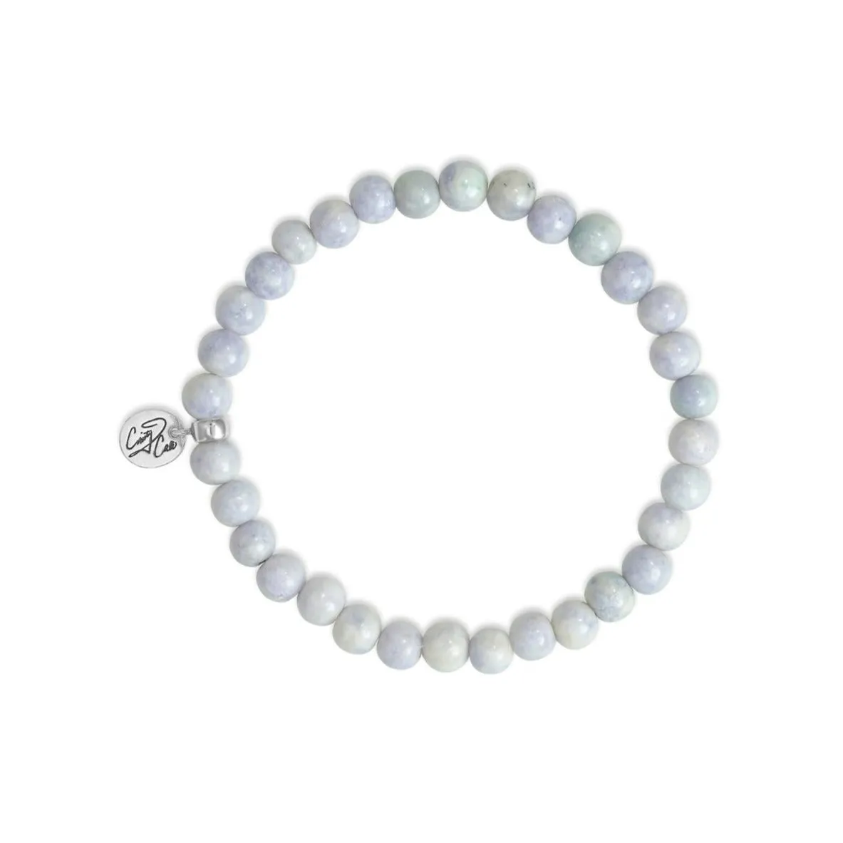 Lilac Lavender Mayan Jade Signature Stretch Bracelet