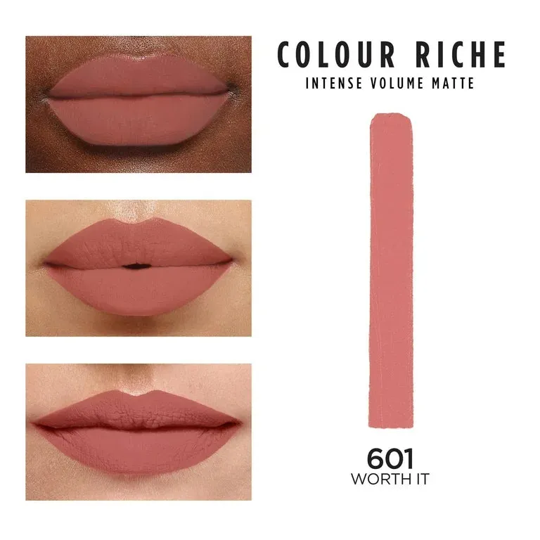 Loreal Paris Colour Riche Intense Volume Matte Lipstick, 601 Worth It