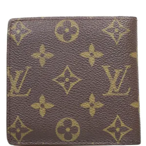 LOUIS VUITTON Marco Monogram Canvas Bifold Wallet Brown - 15% OFF