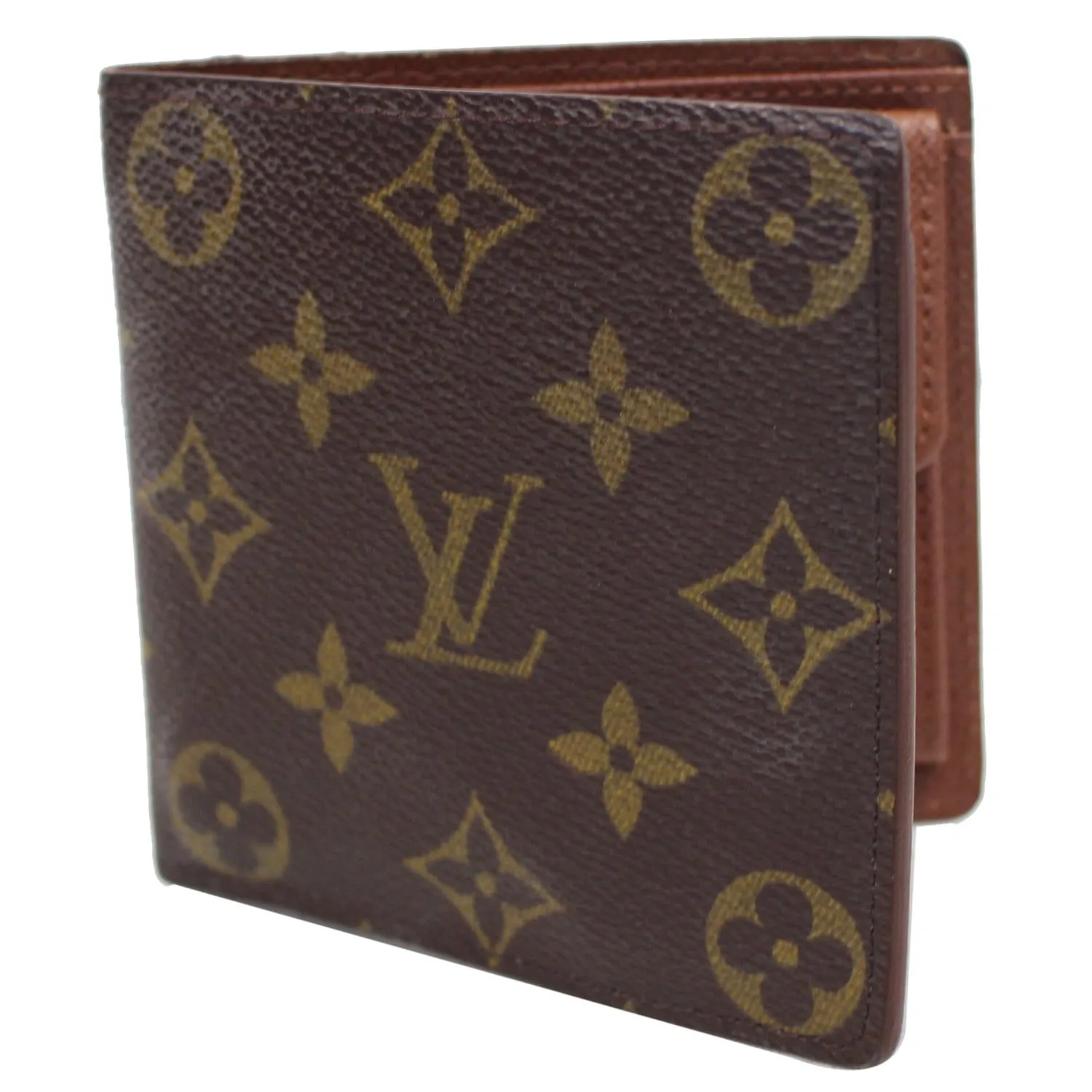 LOUIS VUITTON Marco Monogram Canvas Bifold Wallet Brown - 15% OFF