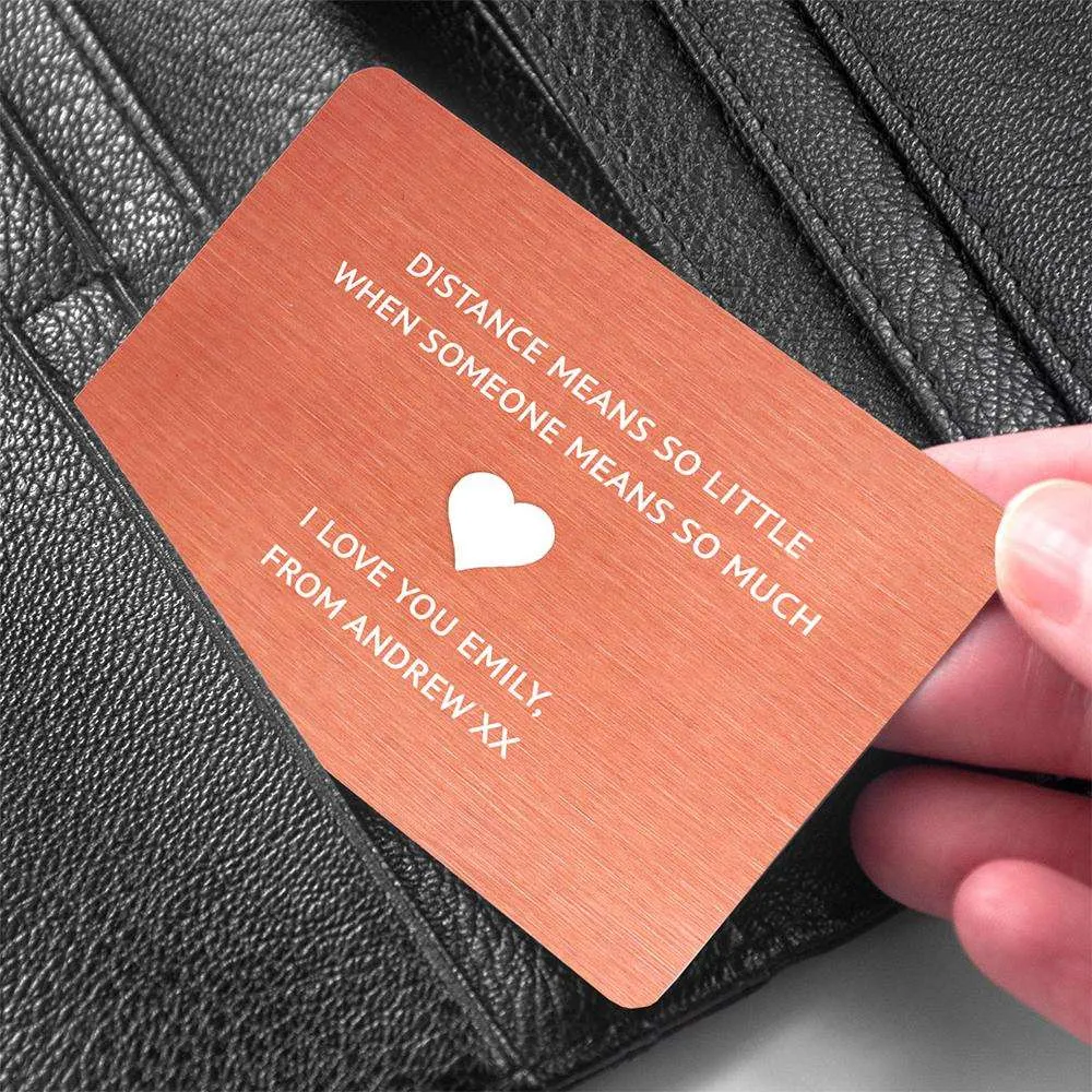 Love Note Personalised Wallet Purse Keepsake