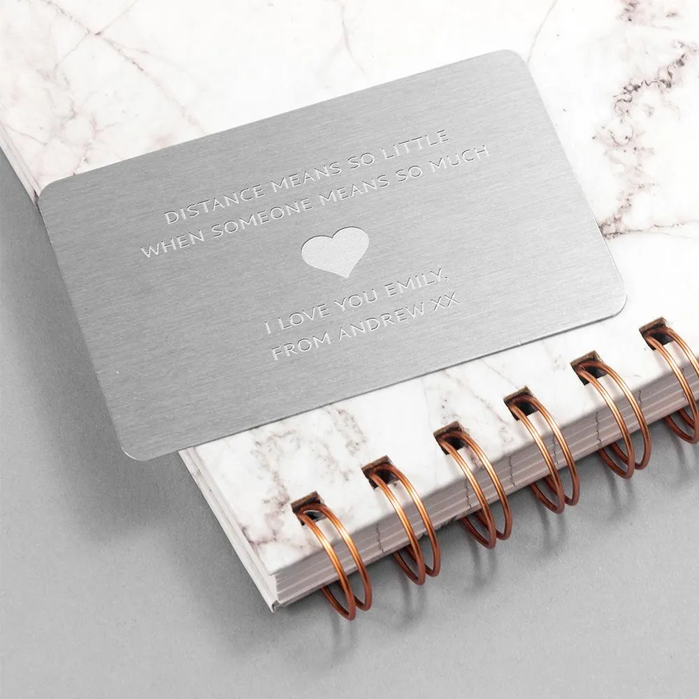 Love Note Personalised Wallet Purse Keepsake