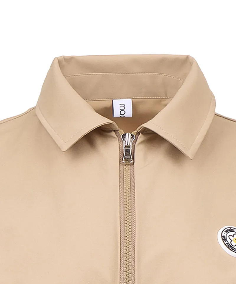 MACKY Golf: Safari Zip-Up Jumpsuit - Beige