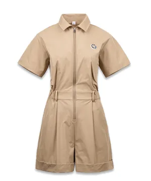 MACKY Golf: Safari Zip-Up Jumpsuit - Beige