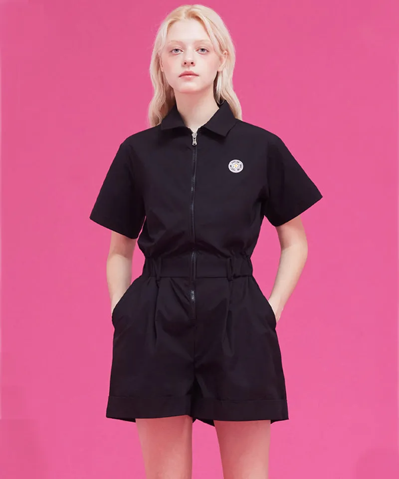 MACKY Golf: Safari Zip-Up Jumpsuit - Black
