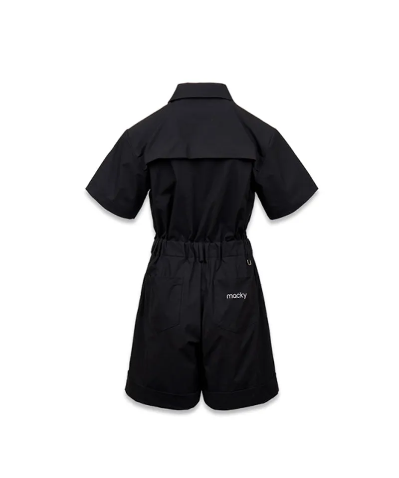 MACKY Golf: Safari Zip-Up Jumpsuit - Black