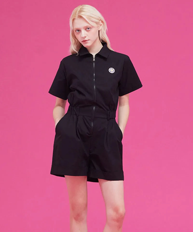 MACKY Golf: Safari Zip-Up Jumpsuit - Black