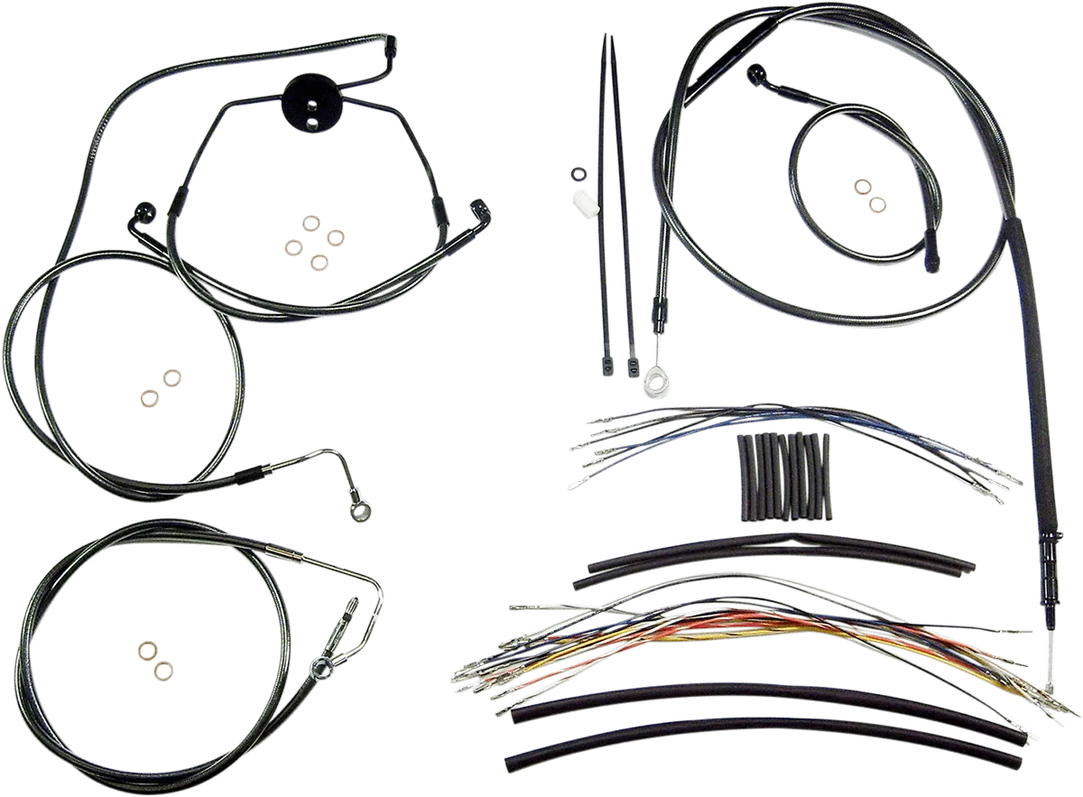 Magnum 487312 Black Pearl Handlebar Installation Kit for 15-17in. Ape