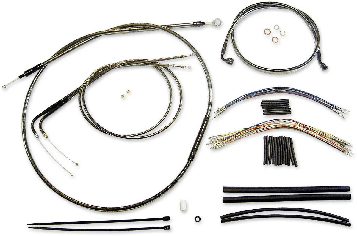 Magnum 487312 Black Pearl Handlebar Installation Kit for 15-17in. Ape
