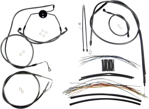 Magnum 487312 Black Pearl Handlebar Installation Kit for 15-17in. Ape