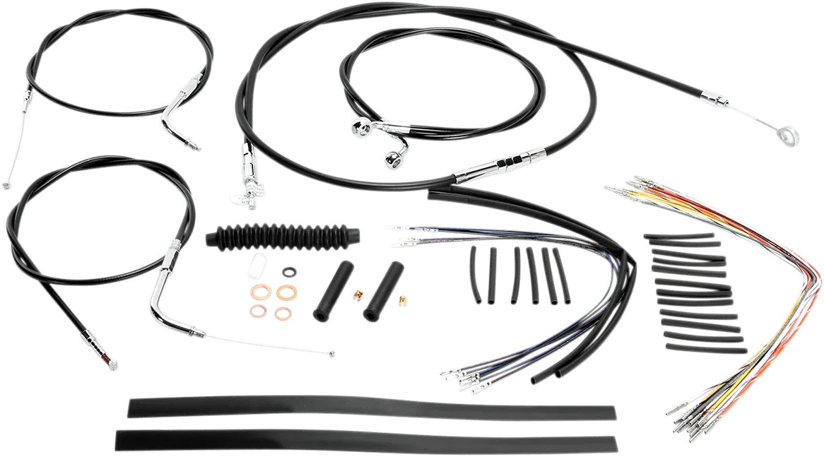 Magnum 489381 Black Vinyl XR Handlebar Installation Kit for 12-14in. Ape