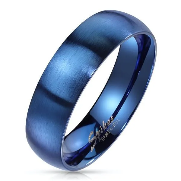 Matte Blue Band Ring (#402)