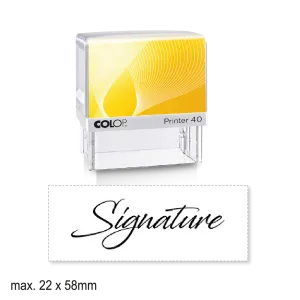 Medium Self-Inking Signature Stamp