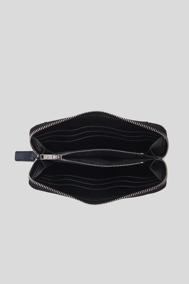 Mirror Big Wallet Synthetic - Black Combi Fumè