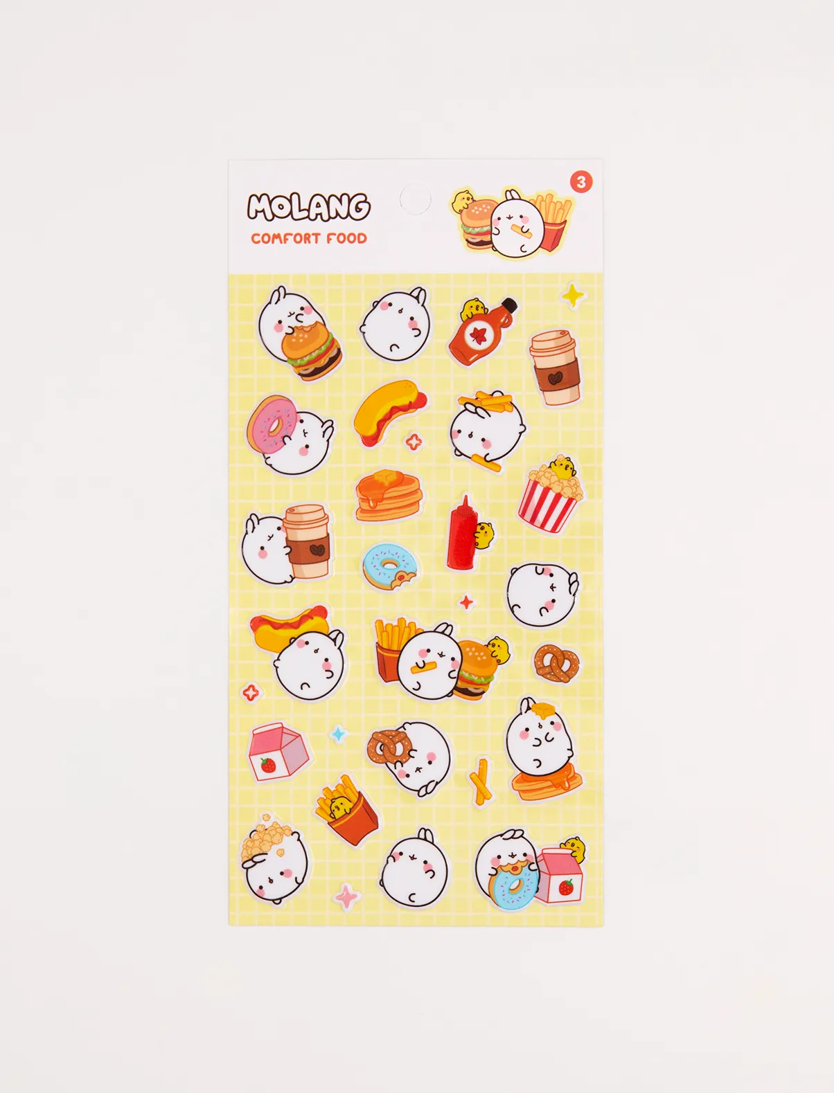 Molang 3D stickers board COMFORT FOOD