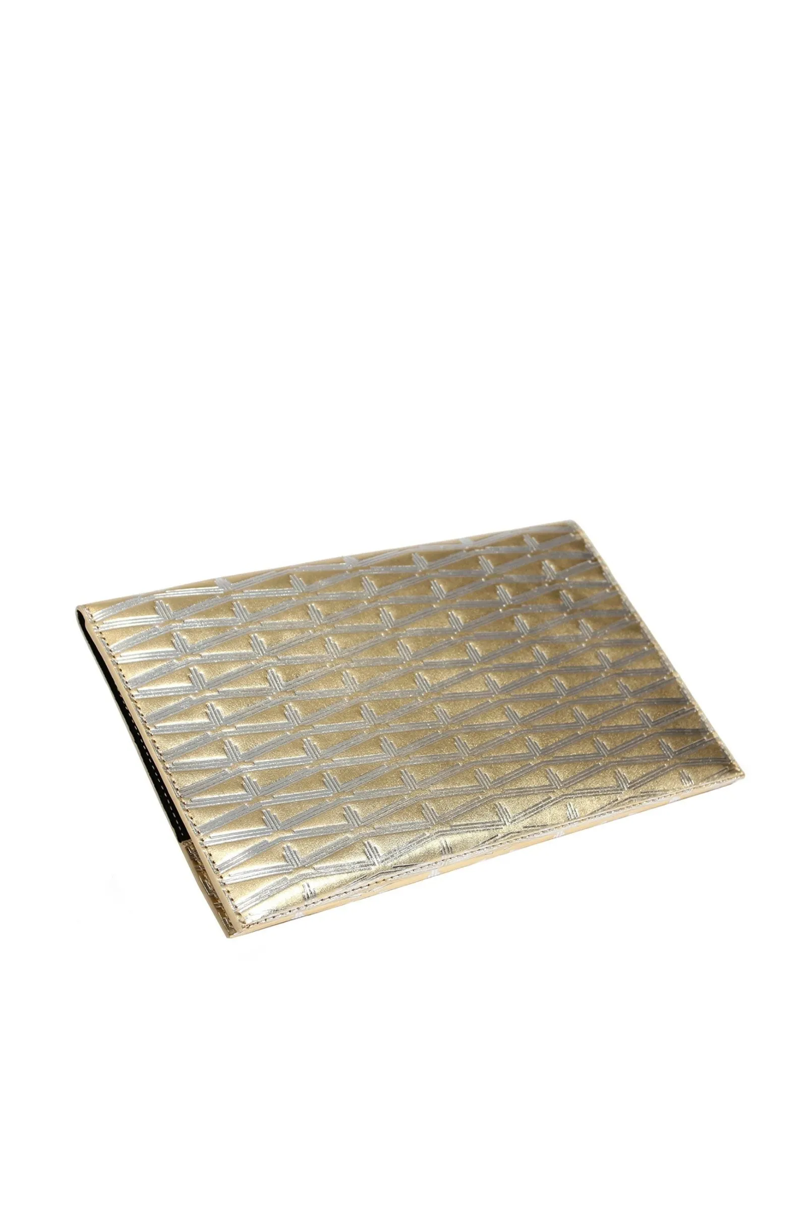 Monogram Metallic Leather Clutch