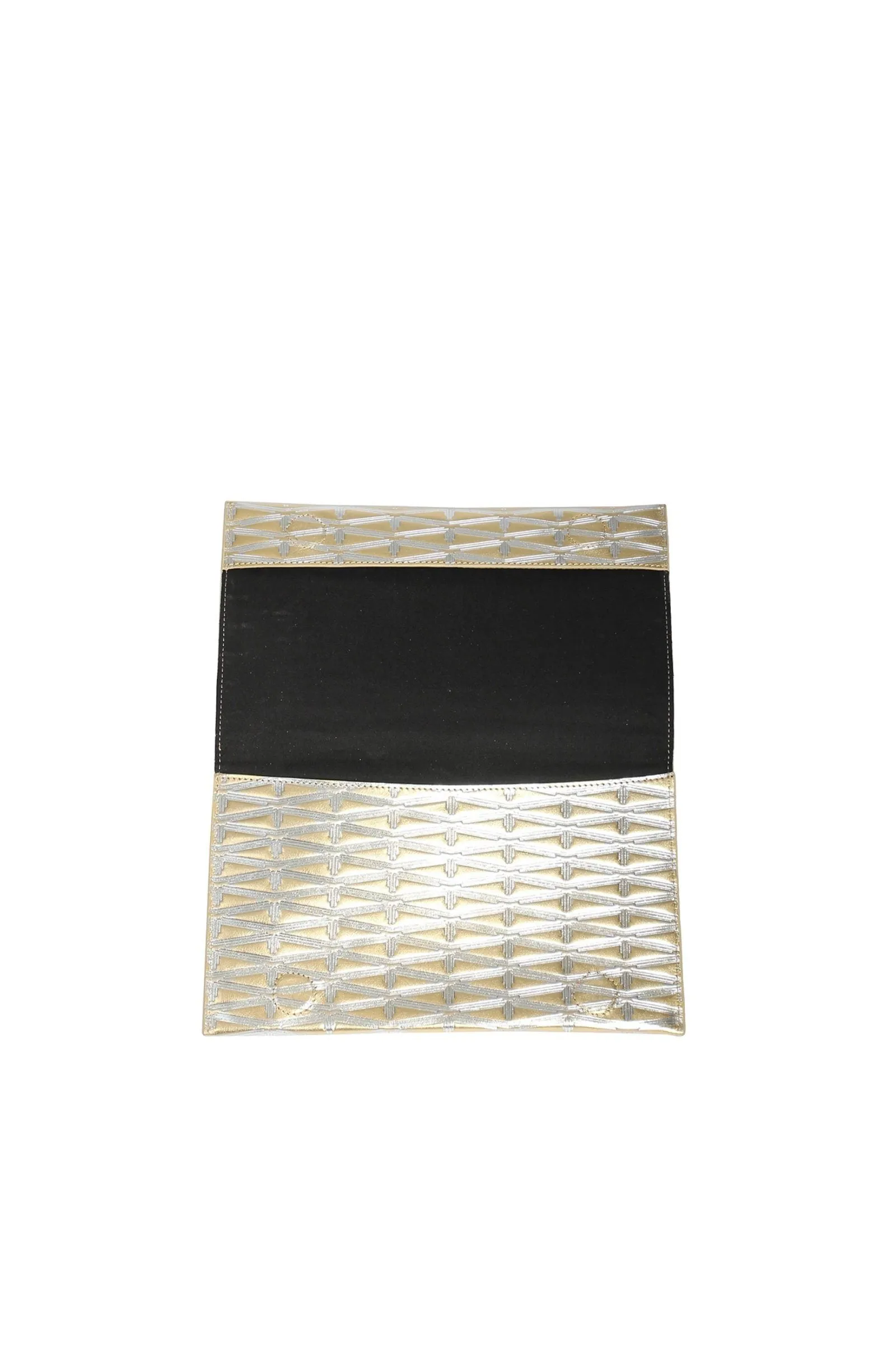 Monogram Metallic Leather Clutch