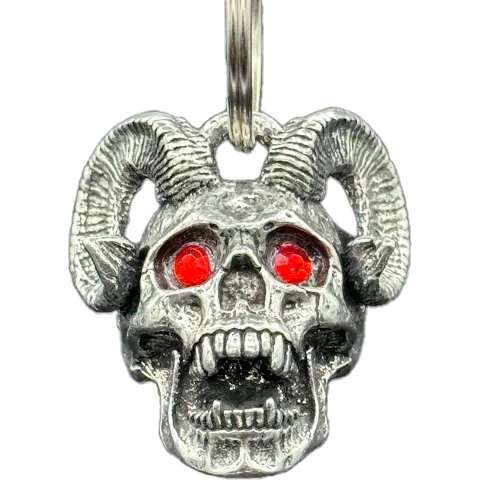 Monster Skull with Ruby Eyes Bell