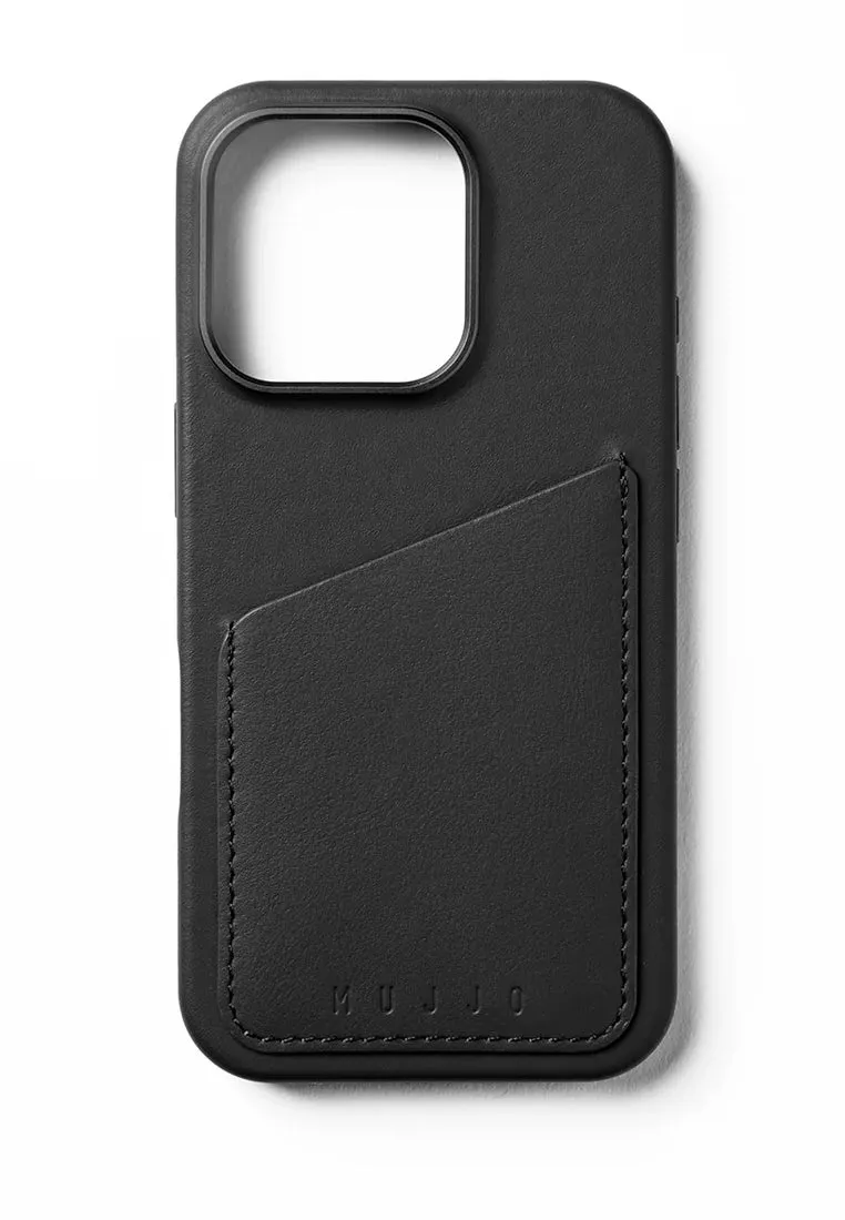 Mujjo Full Leather Wallet Case for iPhone 16 Pro