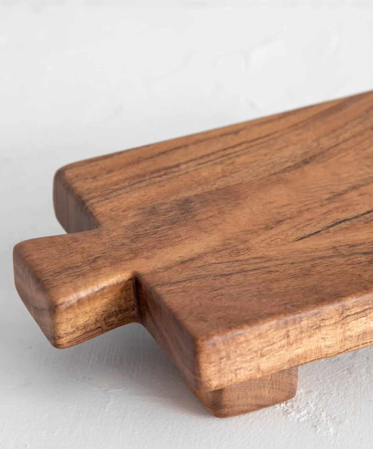 natural life hand-carved acacia wood counter riser