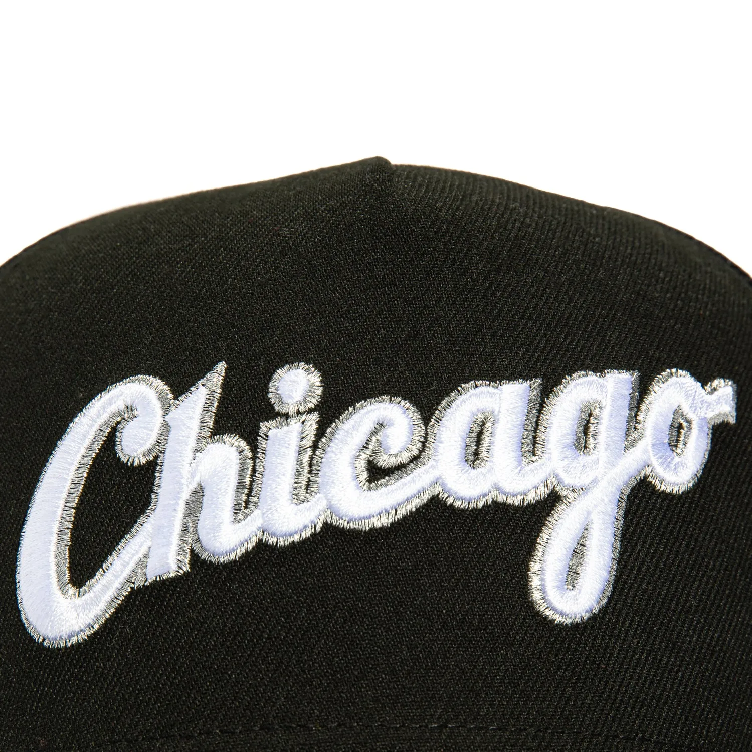 New Era 9Fifty A-Frame Chicago White Sox 1996 Spring Training Patch Snapback Script Hat - Black