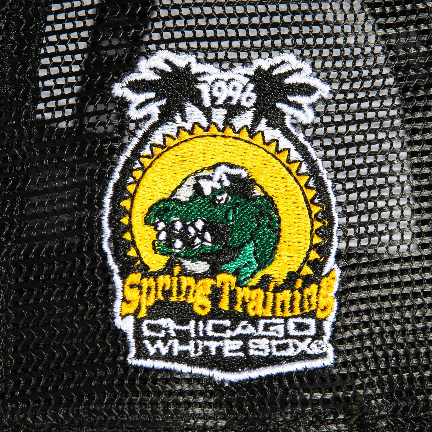 New Era 9Fifty A-Frame Chicago White Sox 1996 Spring Training Patch Snapback Script Hat - Black