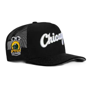 New Era 9Fifty A-Frame Chicago White Sox 1996 Spring Training Patch Snapback Script Hat - Black