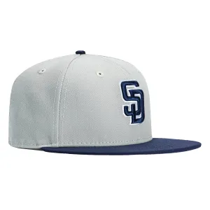New Era 9Fifty San Diego Padres Snapback Hat - Grey, Light Navy
