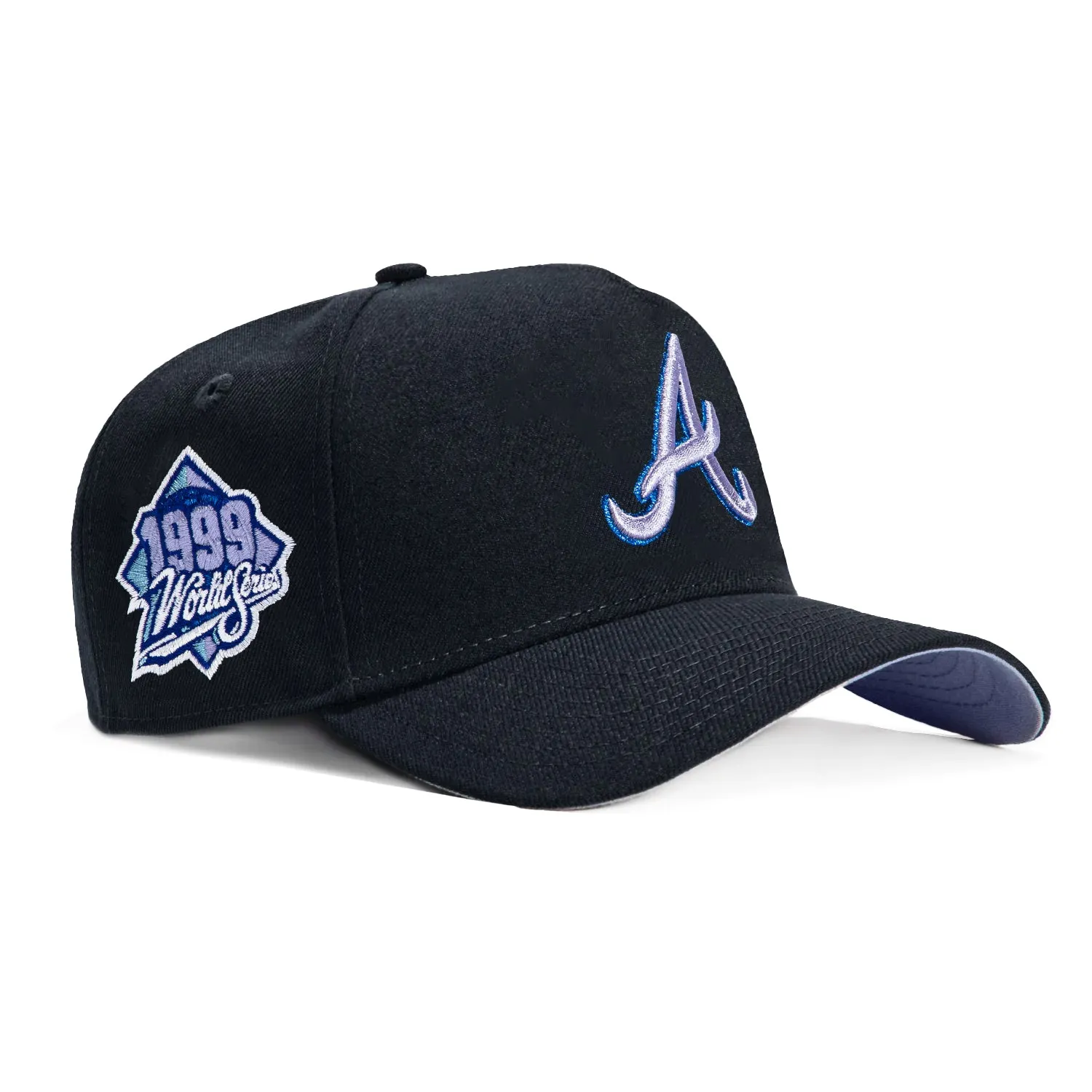New Era 9Forty A-Frame Atlanta Braves 1999 World Series Patch Snapback Hat - Navy