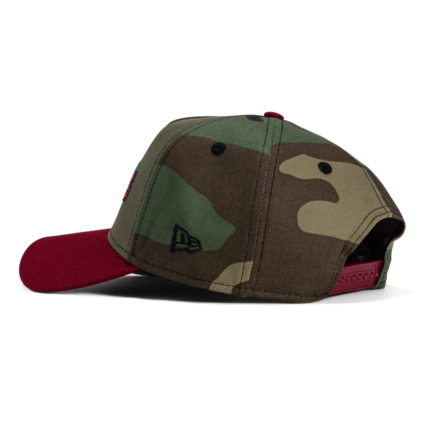 New Era 9Forty A-Frame Houston Astros 2022 World Series Patch Snapback Ransom Hat - Olive, Cardinal, Camo