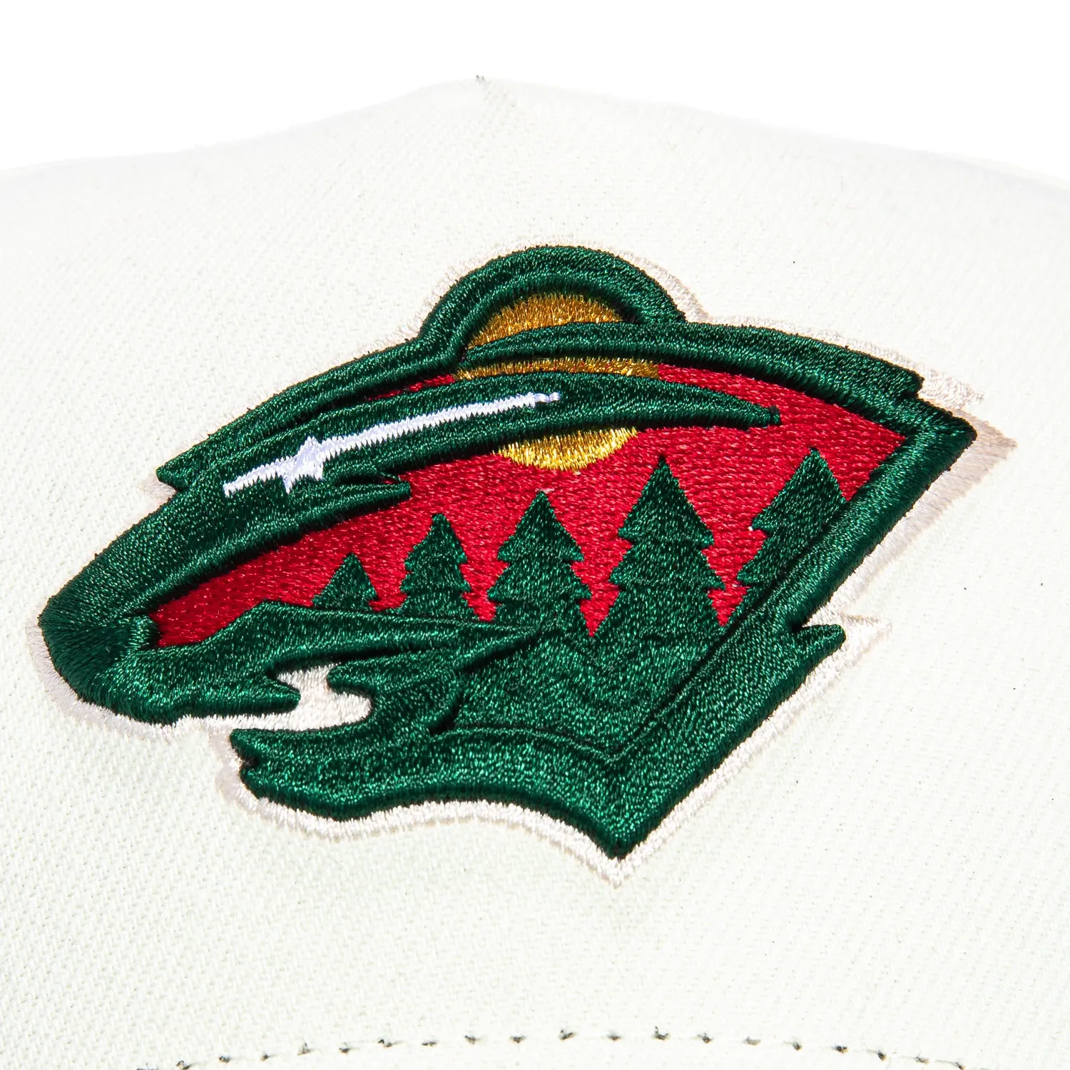 New Era 9Forty A-Frame White Dome Minnesota Wild Snapback Hat - White, Green